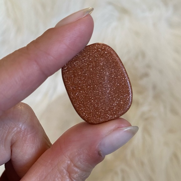 GOLDSTONE Pocket Stone/Worry Stone/Cabochon - Picture 2 of 5